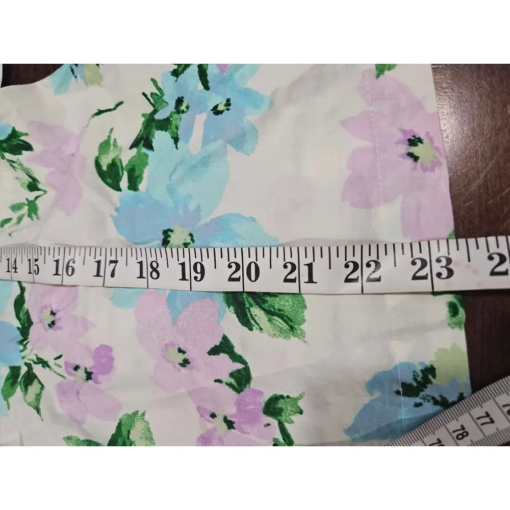 Old Navy Floral Babydoll Top XL Puff Sleeve Smocked Square Neck Cottagecore NWT